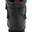 Milwaukee Leather MBL9375 Women's Premium Black Leather Diamond 6-Inch Twin Zipper Lock Motorccycle Riding Boots