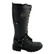 Milwaukee Leather MBL9380 Women's Black 'Jane' 15-inch Leather Combat Style Harness Motorcycle Boots