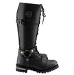 Milwaukee Leather MBL9390 Women’s Black 16-inch Lace-Up Front Cap Toe Motorcycle Riding Leather Boots