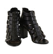 Milwaukee Leather MBL9420 Women's Black Fashion Casual Sandal with  Straps and Block Heel