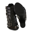 Milwaukee Leather MBL9420 Women's Black Fashion Casual Sandal with  Straps and Block Heel