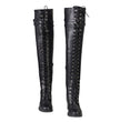Milwaukee Leather Women's Black Above the Knee Lace-Up Fashion Casual Boots MBL9424