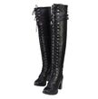 Milwaukee Leather Women's Black Above the Knee Lace-Up Fashion Casual Boots MBL9424