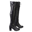 Milwaukee Leather Women's Black Above the Knee Lace-Up Fashion Casual Boots MBL9424