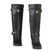 Milwaukee Leather MBL9427 Women's Black Tall Fashion Casual Boots with Back End Lacing