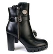 Milwaukee Leather MBL9430 Women's Black Fashion Casual Boots with Side Zipper Entry