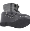 Milwaukee Leather MBL9438 Women's Black Tall Lace-Up Fashion Casual Boots with Platform Wedge