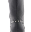 Milwaukee Leather MBL9438 Women's Black Tall Lace-Up Fashion Casual Boots with Platform Wedge
