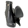 Milwaukee Leather MBL9440 Women's Black Spiked Fashion Boots w/ Side Zippers