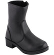 Milwaukee Leather MBL9480 Women's Premium Black 'Super Clean' Motorcycle Fashion Riding Boots with Side Zippers
