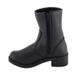 Milwaukee Leather MBL9480 Women's Premium Black 'Super Clean' Motorcycle Fashion Riding Boots with Side Zippers