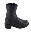Milwaukee Leather MBL9480 Women's Premium Black 'Super Clean' Motorcycle Fashion Riding Boots with Side Zippers