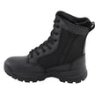 Milwaukee Leather MBL9495 Women Black Leather Tactical Boots with Side Zipper