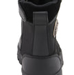 Milwaukee Leather MBL9495 Women Black Leather Tactical Boots with Side Zipper
