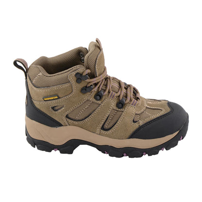 Milwaukee Leather MBL9496 Women's Brown Leather Lace-Up Waterproof Outdoor Hiking Boots | Shoes