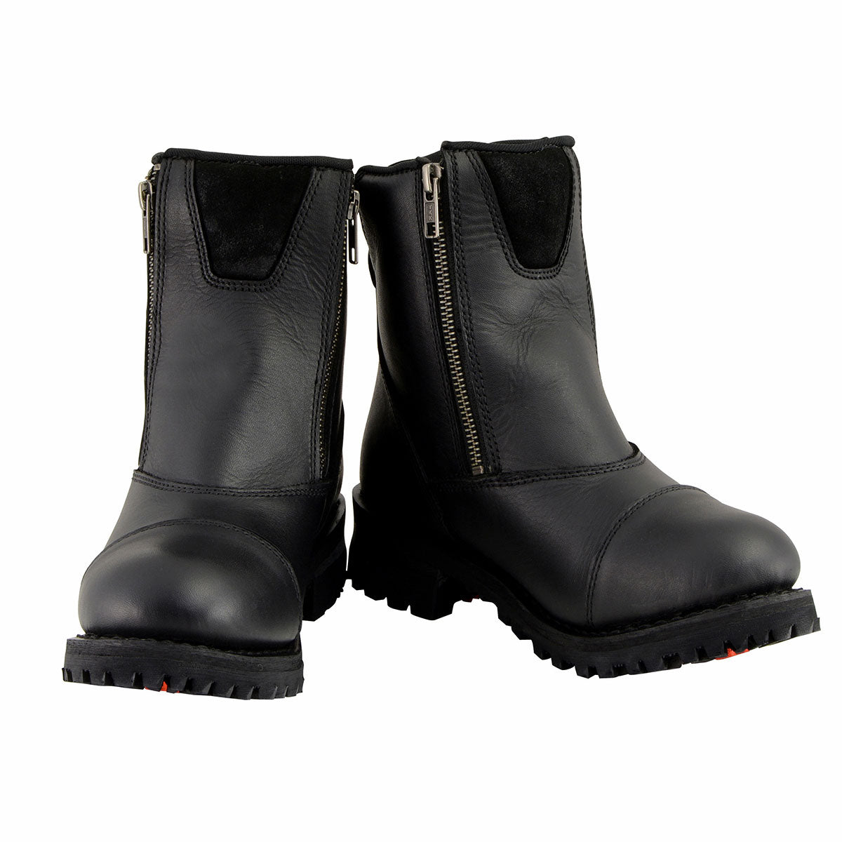 Milwaukee Leather MBM102 Men's Black Smooth Double Sided Zipper