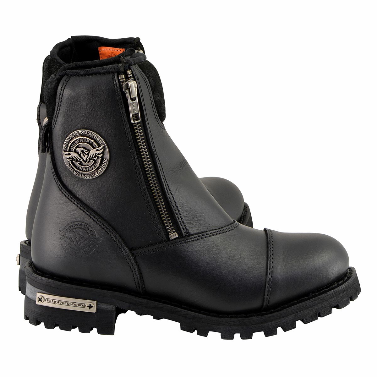 Milwaukee Leather MBM102 Men's Black Smooth Double Sided Zipper