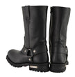 Milwaukee Leather Men’s Outback Classic Harness 11-Inch Motorcycle Boots – Premium Cowhide Leather - MBM131