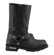 Milwaukee Leather Men’s Outback Classic Harness 11-Inch Motorcycle Boots – Premium Cowhide Leather - MBM131