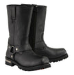 Milwaukee Leather Men’s Outback Classic Harness 11-Inch Motorcycle Boots – Premium Cowhide Leather - MBM131