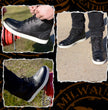 Milwaukee Leather MBM9002 Men's Black Leather Reinforced Street Biker Riding Shoes w/ Shift Protect Ankle Support