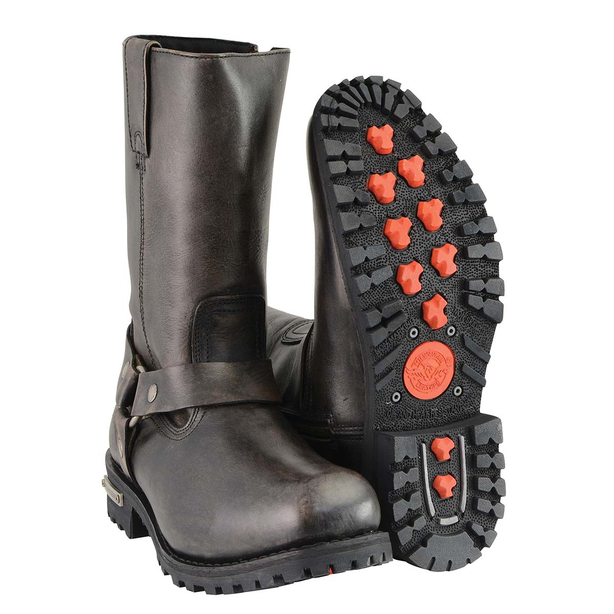 Milwaukee Leather Men's Motorcycle Boots MBM9005W