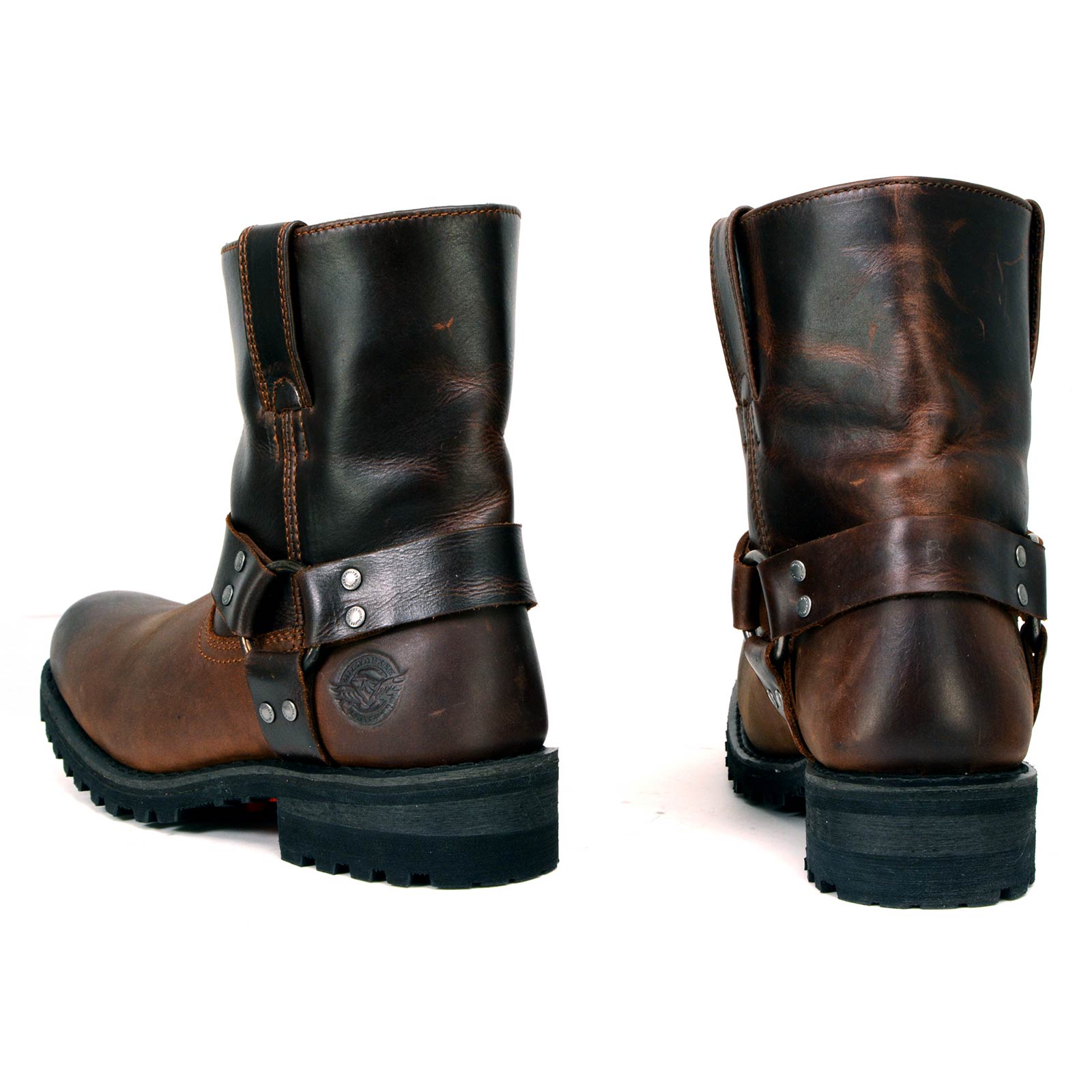 Milwaukee Leather Men's Brown Two-Tone Full Grain Leather Easy