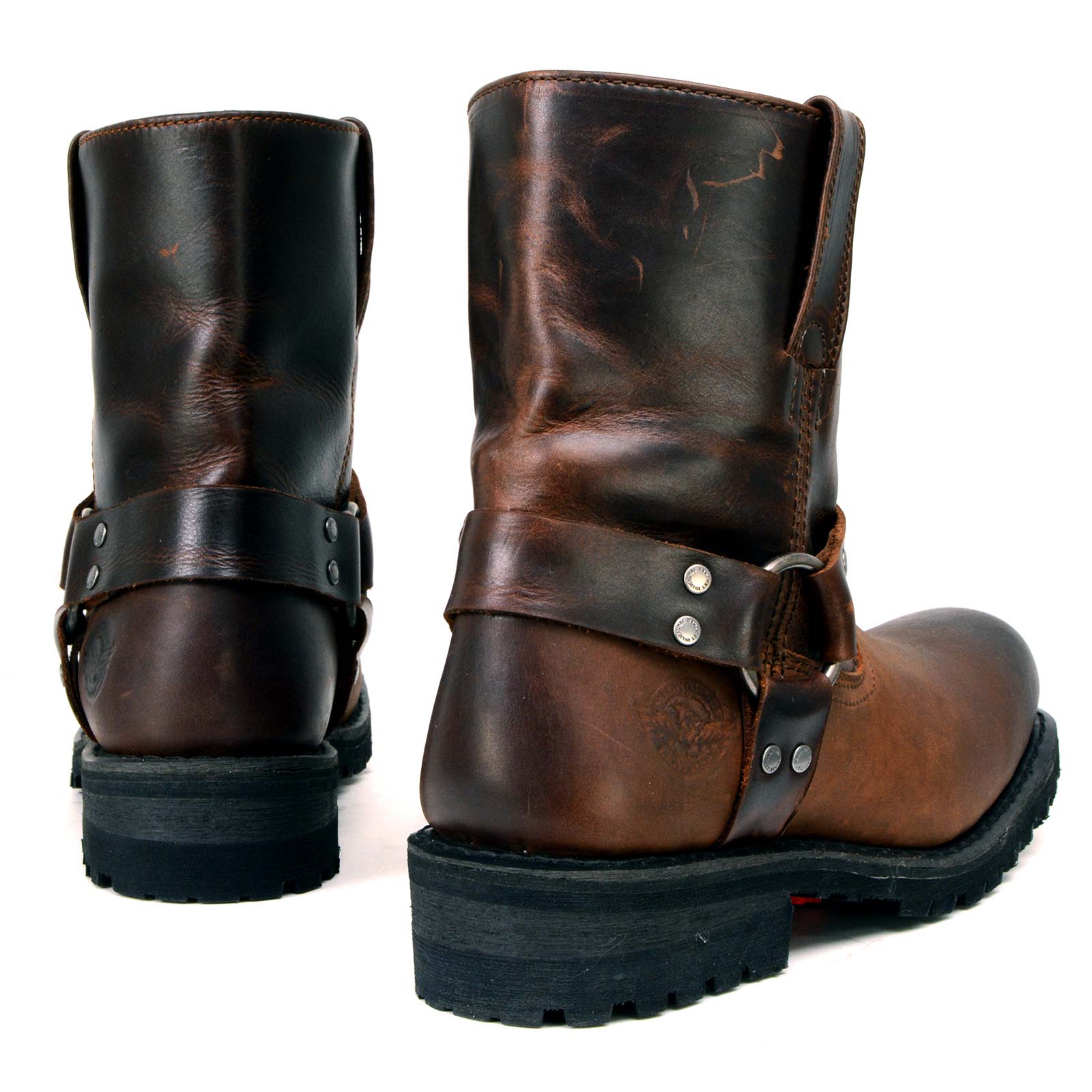 Milwaukee Leather Men's Brown Two-Tone Full Grain Leather Easy