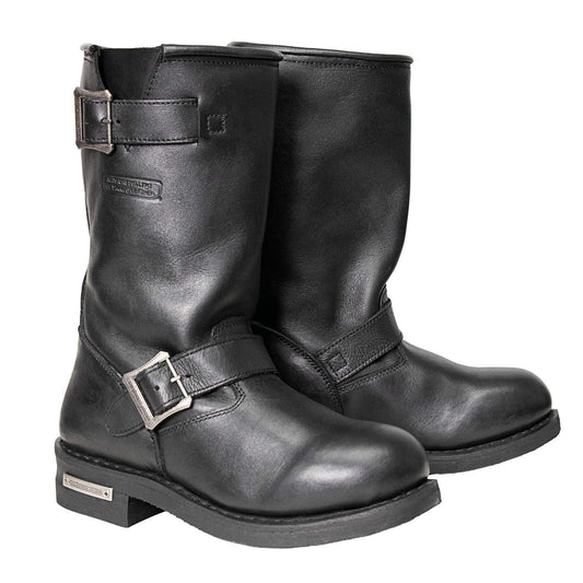 Milwaukee Leather Men's Black Classic Engineer Boots - Regular & Wide Width
