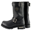 Milwaukee Leather Men's Black 11-Inch Classic Engineer Motorcycle Leather Boots MBM9020