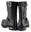 Milwaukee Leather Men's Black Leather Wide-Width 11-Inch Classic Engineer Motorcycle Boots MBM9020W