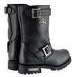 Milwaukee Leather Men's Black Leather Wide-Width 11-Inch Classic Engineer Motorcycle Boots MBM9020W