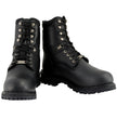 Milwaukee Leather Men's Black Wide Width 7-inch Lace to Toe Full-Waterproof Leather Boots MBM9036WP