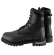 Milwaukee Leather Men's Black Wide Width 7-inch Lace to Toe Full-Waterproof Leather Boots MBM9036WP