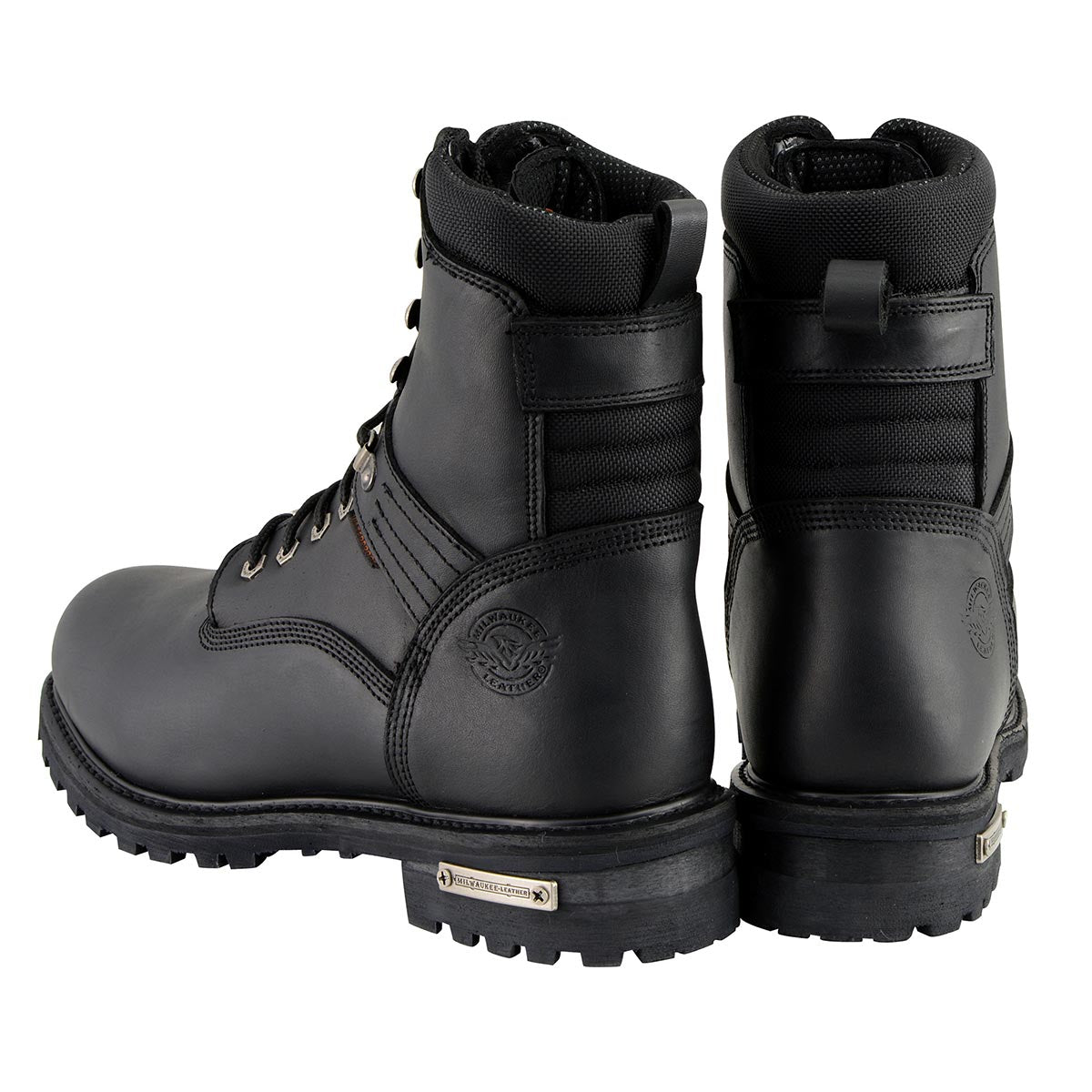 Milwaukee Leather Men's Black Wide Width 7-inch Lace to Toe Full