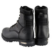 Milwaukee Leather Men's Black Wide Width 7-inch Lace to Toe Full-Waterproof Leather Boots MBM9036WP