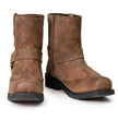 Milwaukee Leather Men's Copper Ridge Brown Suede Motorcycle Harness Boots - MBM9053