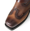 Milwaukee Leather Men's Copper Ridge Brown Suede Harness Boots, MBM9054