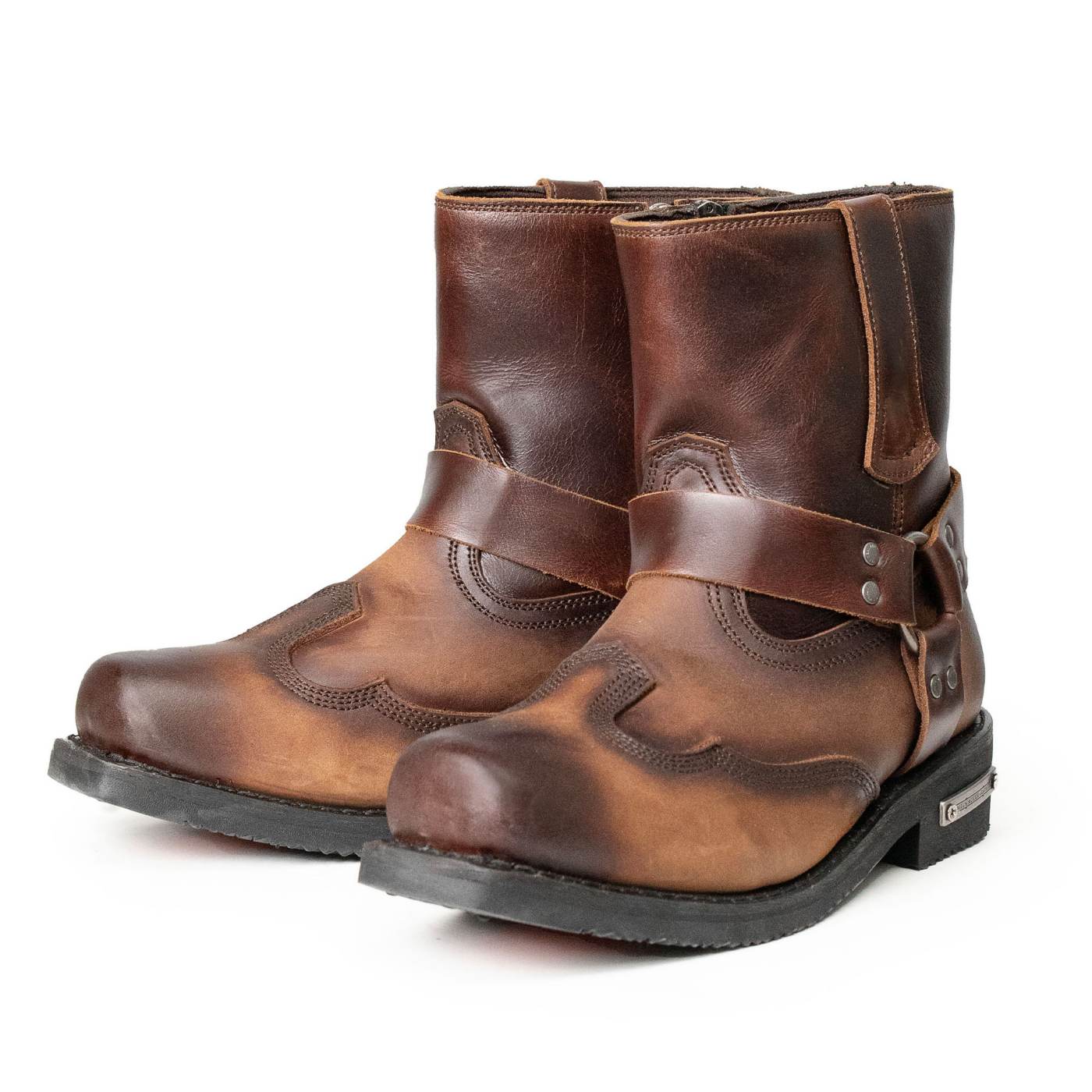 Milwaukee Leather Men's Copper Ridge Brown Leather Motorcycle