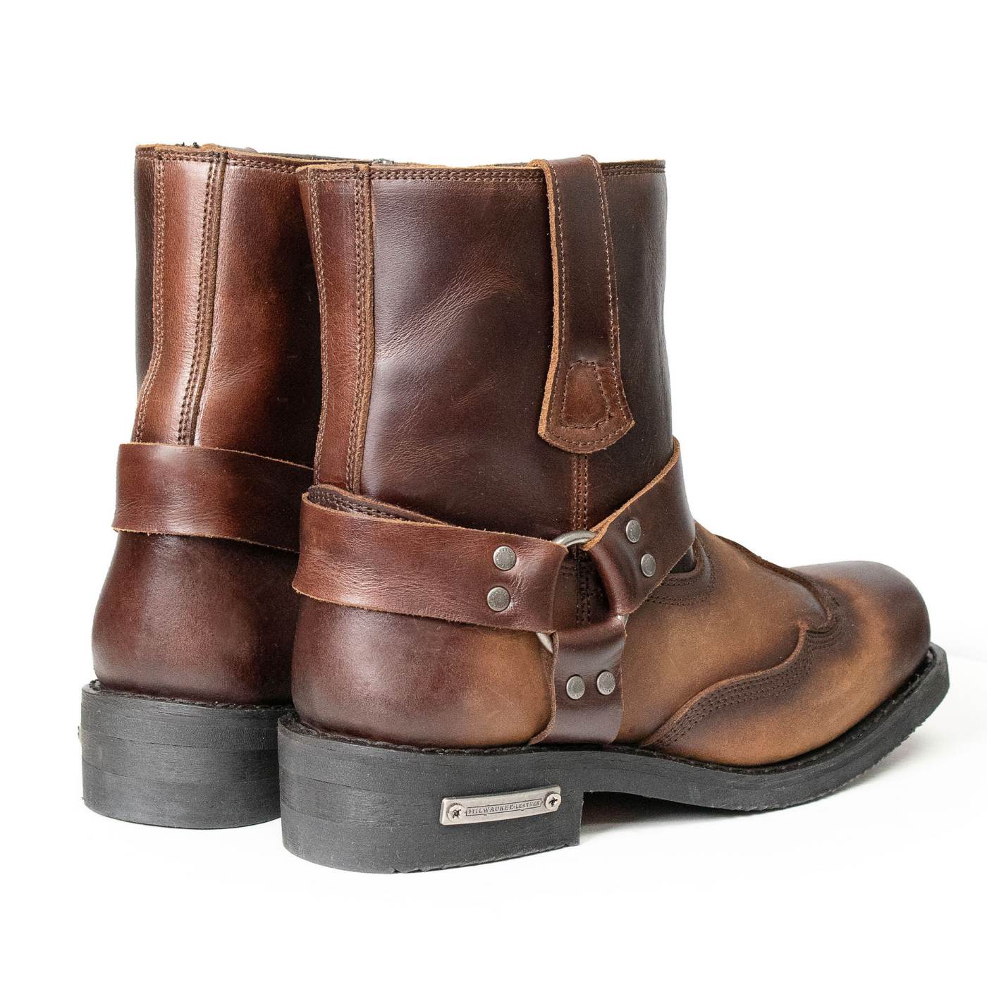 Milwaukee Leather Men's Copper Ridge Brown Leather Motorcycle
