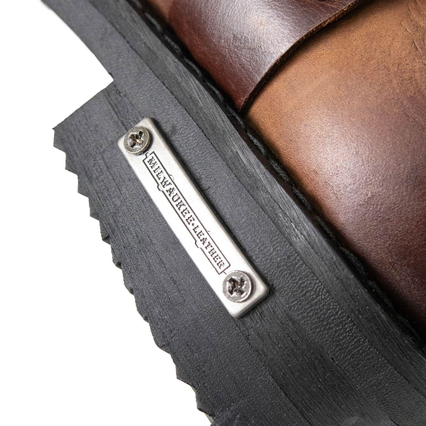 Milwaukee Leather Men's Copper Ridge Brown Suede Harness Boots, MBM9054