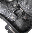 Milwaukee Leather Men’s Crocodile-Embossed Leather Motorcycle Boots