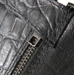 Milwaukee Leather Men’s Crocodile-Embossed Leather Motorcycle Boots