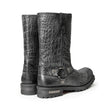 Milwaukee Leather Men's Hellscale Crocodile-Embossed Harness Motorcycle Boots - MBM9055