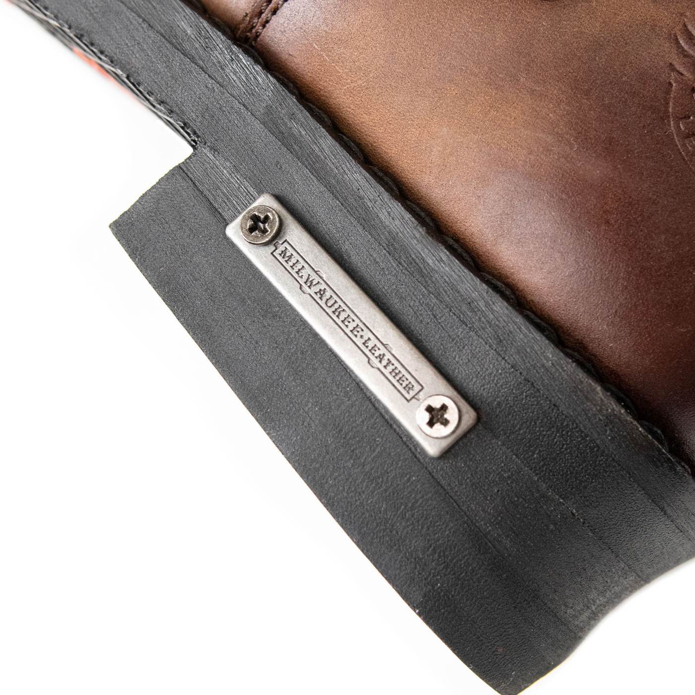 Milwaukee Leather Men's Dark Brown Copper Forge Engineer Boots, MBM9058