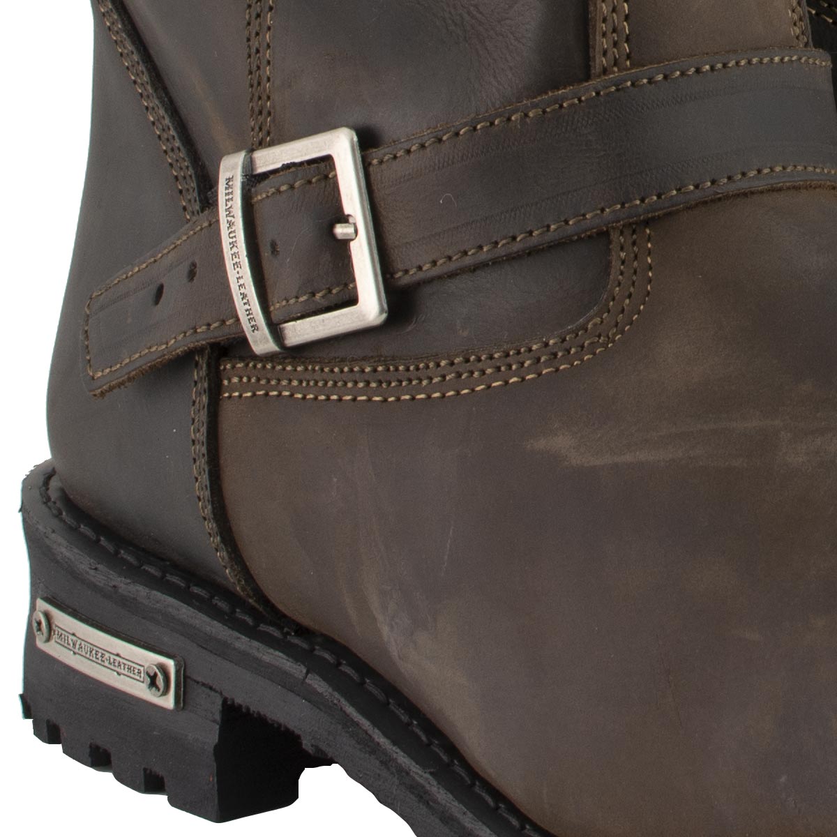 Milwaukee Leather MBM9063 Men's Classic Distressed Brown Leather
