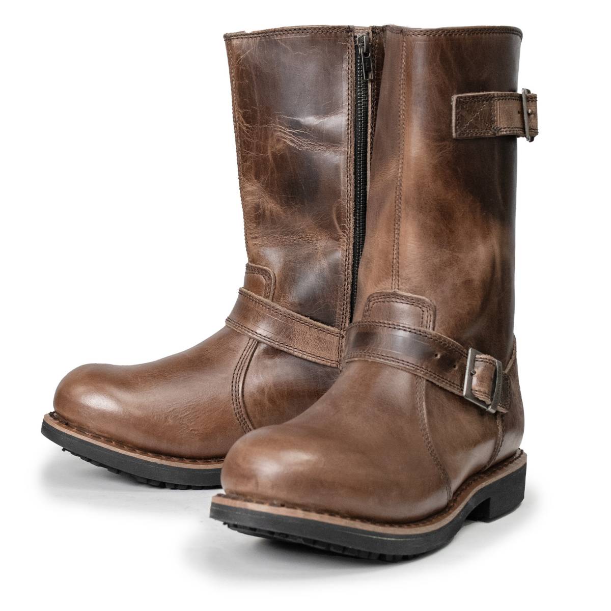 Milwaukee Leather MBM9064 Men's Antique Brown Classic Engineer Motorcycle Riding Boots