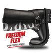 Milwaukee Leather Men’s Fire Fight Harness Boots – Black Leather w/ Silver Flames, 11″ Square Toe, Inside Zipper - MBM9067