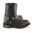 Milwaukee Leather Men's Outback Harness Motorcycle Boots - Full Grain Leather Riding Boots - MBM9068