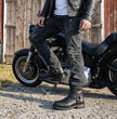 Milwaukee Leather Men's Outback Harness Motorcycle Boots - Full Grain Leather Riding Boots - MBM9068